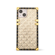 Load image into Gallery viewer, Luxury golden Samsung phone case with woven design by PURITY.