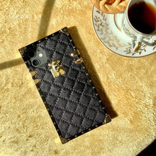 Load image into Gallery viewer, Motorola Case "Black Leather" | Square Phone Case in black leather | PURITY