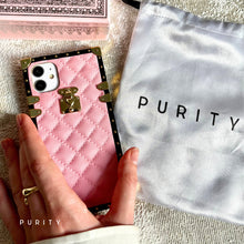 Load image into Gallery viewer, Motorola Case "Pink Leather" | Square Phone Case | PURITY