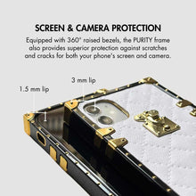 Load image into Gallery viewer, Motorola Case "White Leather" | Square Phone Case | PURITY