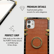 Load image into Gallery viewer, Croco iPhone Case "Copper" | PURITY™