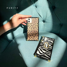 Load image into Gallery viewer, iPhone Case with Ring "Instinct" | Zebra pattern iPhone case by PURITY