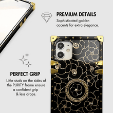 Load image into Gallery viewer, Black and gold floral iPhone Case "Prairie" by PURITY