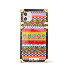 Load image into Gallery viewer, iPhone Case with Ring "Primitive" | Geometric iPhone Case by PURITY