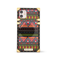 Load image into Gallery viewer, iPhone Case with Ring "Tribal" | Geometric phone case