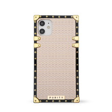 Load image into Gallery viewer, White iPhone Case with Ring "Ecstatic" by PURITY