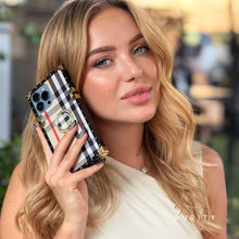 Load image into Gallery viewer, Samsung Case with Ring "British Luxe" | Checkered Phone Case | PURITY