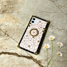 Load image into Gallery viewer, Square iPhone Case "Antheia" | Floral Phone Case | PURITY