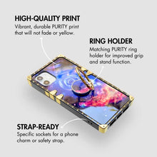 Load image into Gallery viewer, iPhone case "Cosmic Energy Ring" by PURITY™ | Square phone case