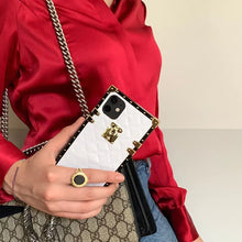 Load image into Gallery viewer, Motorola Case "White Leather" | Square Phone Case | PURITY