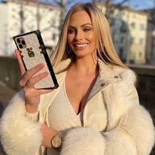 Load image into Gallery viewer, Motorola Case "White Leather" | Square Phone Case | PURITY