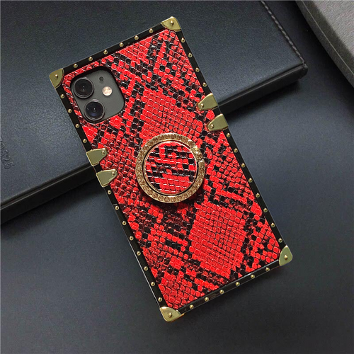 Red snakeskin iPhone case 