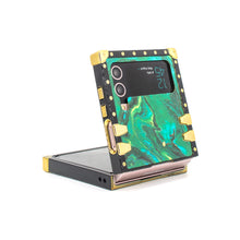 Load image into Gallery viewer, Isabis - Turquoise marble Samsung Galaxy Z Flip Case by PURITY