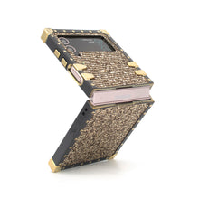 Load image into Gallery viewer, Pyrite - Golden glitter Samsung Galaxy Z Flip Case by PURITY
