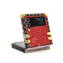 Load image into Gallery viewer, Ruby - Red glitter Samsung Galaxy Z Flip Case by PURITY