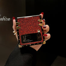 Load image into Gallery viewer, Ruby - Red glitter Samsung Galaxy Z Flip Case by PURITY