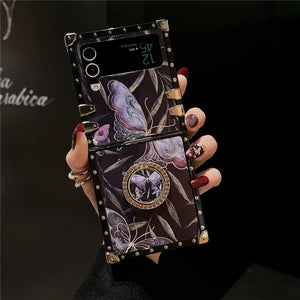 Samsung Galaxy Z Flip4 5G Square Case "Moth Ring"