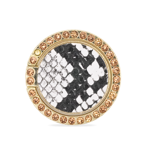Albino Ring Holder by PURITY | White snakeskin ring holder