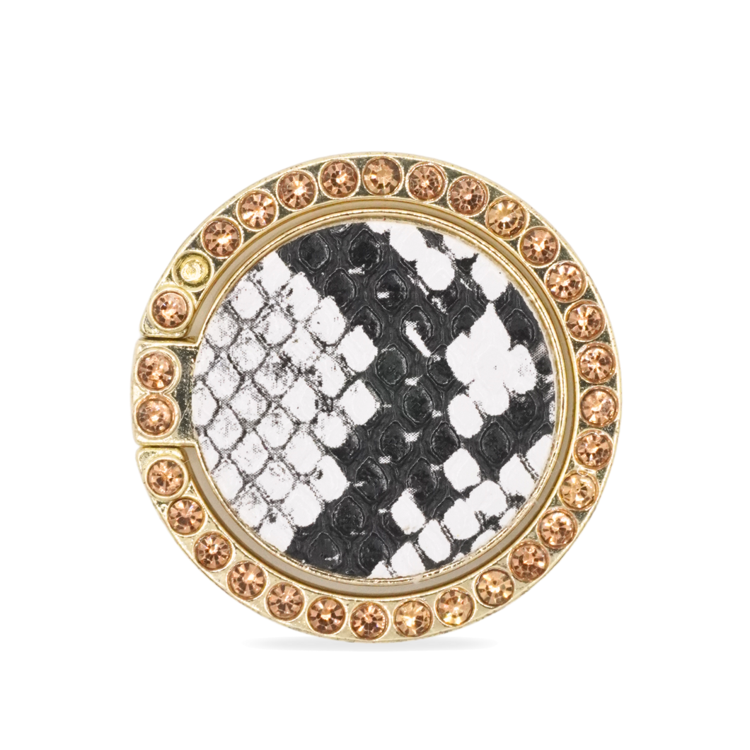 Albino Ring Holder by PURITY | White snakeskin ring holder