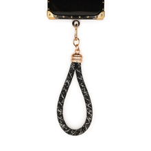 Load image into Gallery viewer, Cigno Nero - Elegant Black Phone Wristlet Strap by Maison Purity
