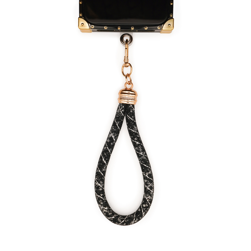 Cigno Nero - Elegant Black Phone Wristlet Strap by Maison Purity