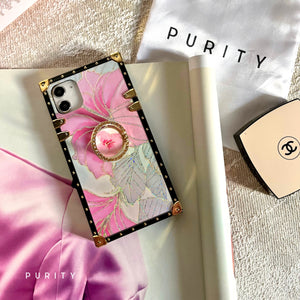 Google Pixel Case with Ring "Pink Hibiscus" by PURITY