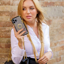 Load image into Gallery viewer, iPhone Case with Ring &quot;Iconic&quot; | Houndstooth Phone Case | PURITY
