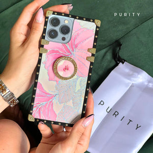 iPhone case with Ring "Pink Hibiscus" by PURITY™