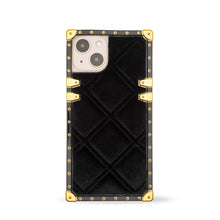 Load image into Gallery viewer, Luxury black Samsung phone case in velvet by PURITY.
