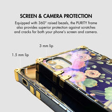 Load image into Gallery viewer, Motorola Case &quot;Aphrodite Ring&quot; - Floral phone case with square design and ring holder by PURITY
