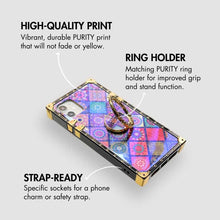 Load image into Gallery viewer, Motorola Case with Ring &quot;Arizona&quot; | Colorful Square Phone Case | PURITY
