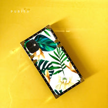 Load image into Gallery viewer, Motorola Case &quot;Caju Ring&quot; | square phone case with floral design and ring holder | PURITY
