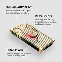 Load image into Gallery viewer, Motorola Case &quot;Crazy Kiss Ring&quot; | Square Phone case with ring holder | PURITY
