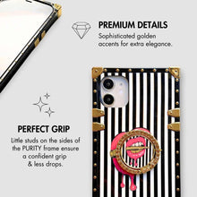 Load image into Gallery viewer, Motorola Case &quot;Crazy Kiss Ring&quot; | Square Phone case with ring holder | PURITY
