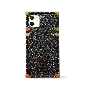 Black Glitter iPhone case "Minuit" by PURITY