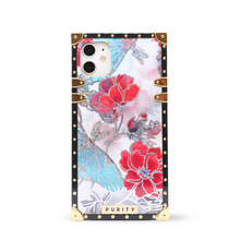 Load image into Gallery viewer, iPhone case with Ring &quot;Poppy&quot; by PURITY™ | Floral phone case
