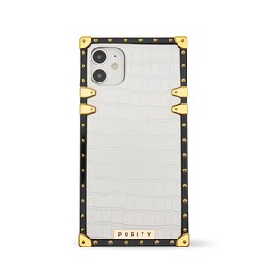 Samsung Case "Nevada" | White Crocodile Phone Case | PURITY™