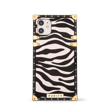 Load image into Gallery viewer, iPhone Case with Ring &quot;Instinct&quot; | Zebra iPhone case by PURITY
