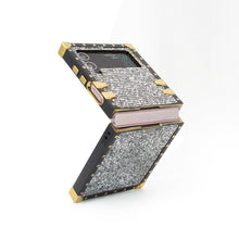 Load image into Gallery viewer, Tahitian Pearl - Silver glitter Samsung Galaxy Z Flip Case by PURITY
