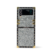 Load image into Gallery viewer, Tahitian Pearl - Silver glitter Samsung Galaxy Z Flip Case by PURITY
