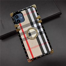 Load image into Gallery viewer, Samsung Case with Ring &quot;British Luxe&quot; | Checkered Phone Case | PURITY
