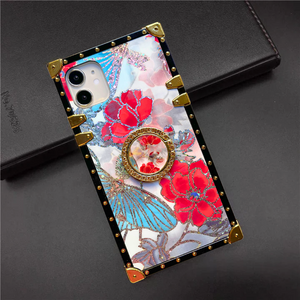 Samsung Case with Ring "Poppy" by PURITY™ | Floral phone case 