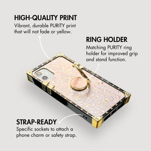 Square iPhone Case "Antheia" | Floral Phone Case | PURITY