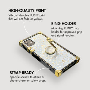 Square iPhone Case "Aura" | Floral Phone Case | PURITY