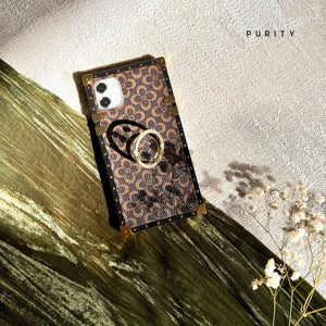 Square iPhone Case "Daphne" | Floral Phone Case | PURITY