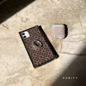 Square iPhone Case "Daphne" | Floral Phone Case | PURITY