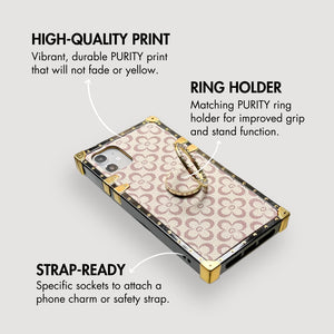 Square iPhone Case "Iphis" | Floral Phone Case | PURITY