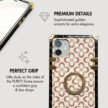 Load image into Gallery viewer, Square iPhone Case &quot;Iphis&quot; | Floral Phone Case | PURITY
