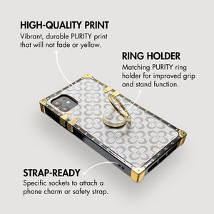 Square iPhone Case "Thyia" | Floral Phone Case | PURITY