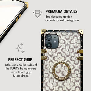 Square iPhone Case "Thyia" | Floral Phone Case | PURITY